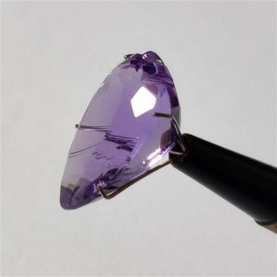 Faceted Amethyst Reverse Carving