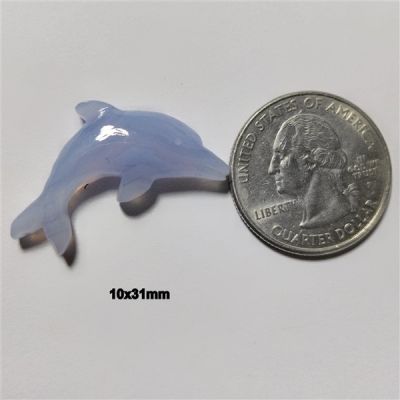 Blue Lace Agate Dolphin