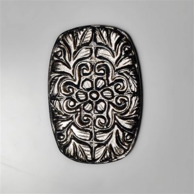 silversheen-obsidian-mughal-carving-n11172