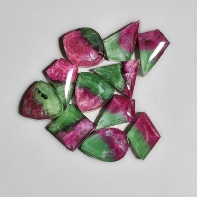 Rose Cut Himalayan Crystals With Ruby In Zoisite Doublets Lot