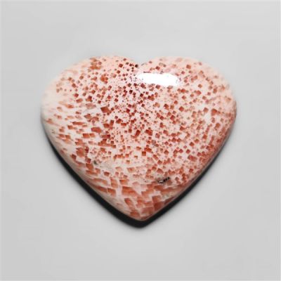 Pink Scolecite Heart Carving