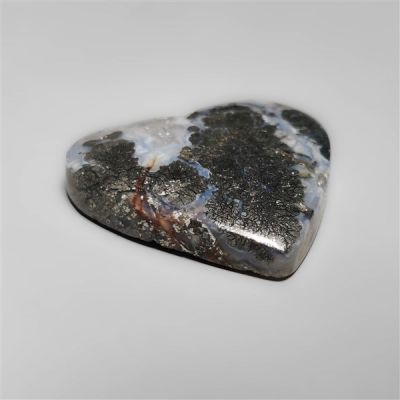 Marcasite With Quartz Heart Carving