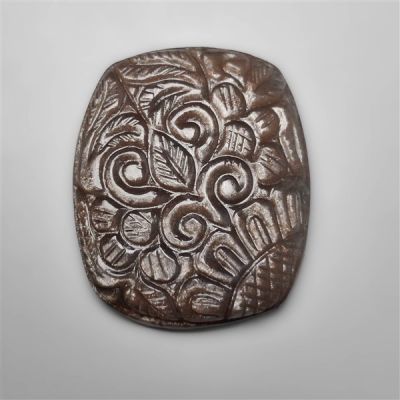 Black Sunstone Mughal Carving