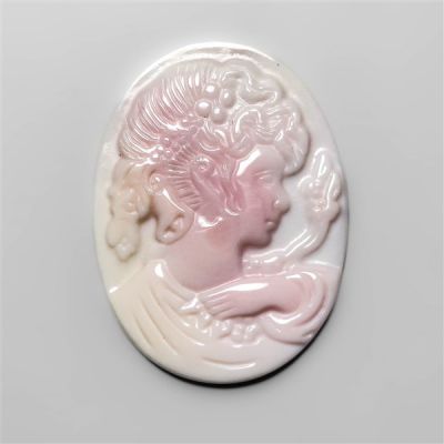 Pink Conch Shell Cameo Carving