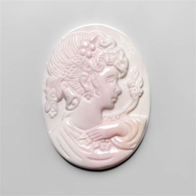Pink Conch Shell Cameo Carving