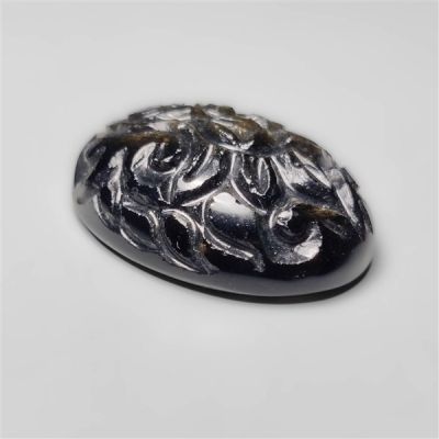goldsheen-obsidian-mughal-carving-n14041