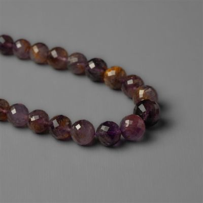 Faceted Cacoxenite Amethyst Beads Line