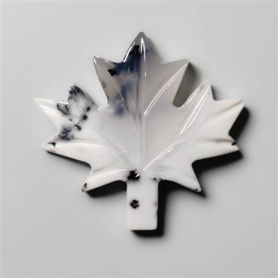 Dendritic Opal Maple Leaf Carving