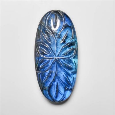 Mughal Carving Crystal With Blue Labradorite Doublet