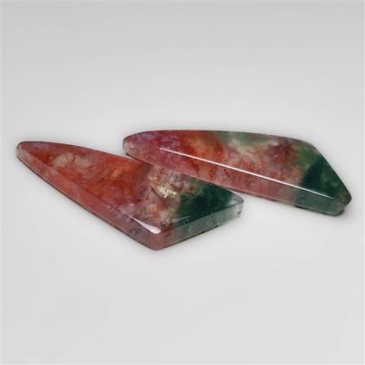 Red Moss Agate Pair