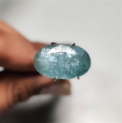 Faceted Paraiba Blue Kyanite