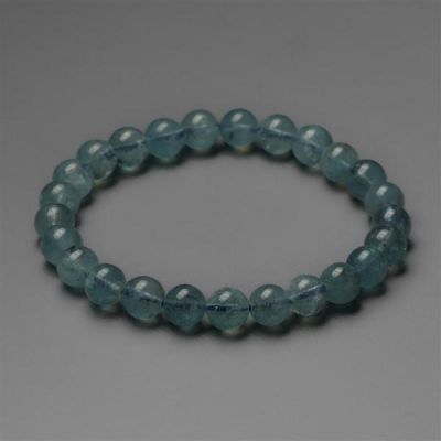 Aquamarine Round Beads Bracelet