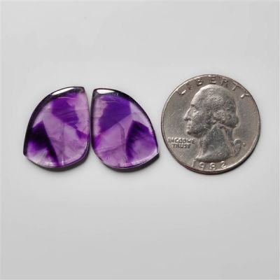 AAA Trapiche Amethyst Pair