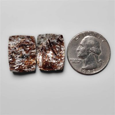 AAA Raw Face Astrophyllite Druzy Pair