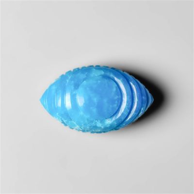 Mexican White Water Turquoise Evil Eye Carving