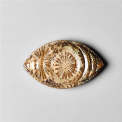 Fossil Coral Evil Eye Carving