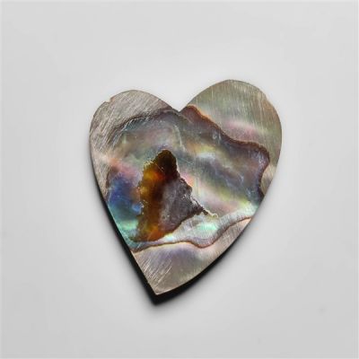 Abalone Shell Heart Carving