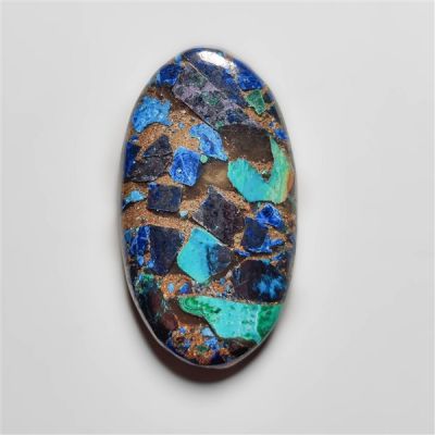 Australian Chrysocolla & Morenci Turquoie Mosaic Cabochon