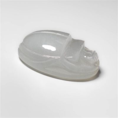 White Moonstone Beatle Carving
