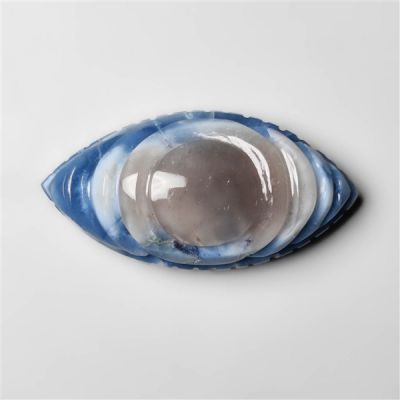 Blue Opal Evil Eye Carving