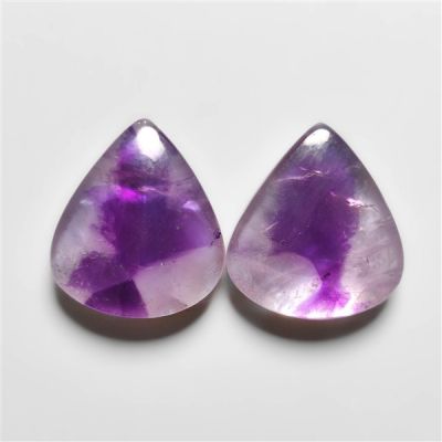 Trapiche Amethyst With Mother Of Pearl Doublets Pair