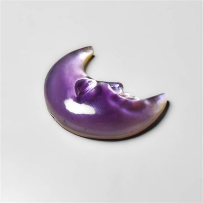 Amethyst With Mother Of Pearl Moonface Crescent Carving Doublet