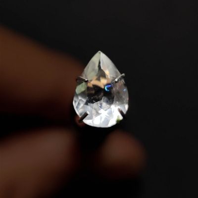 Rare Faceted Colour Shifting Hyalite Opal UV Reactive