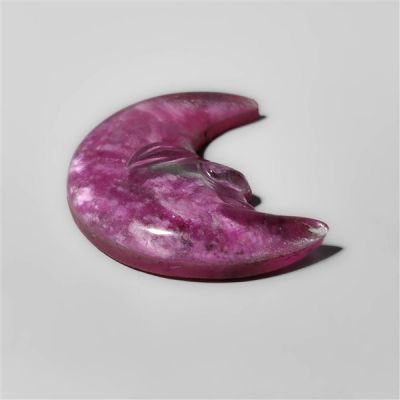 Ruby With Himalayan Crystal Moonface Crescent Carving Doublet