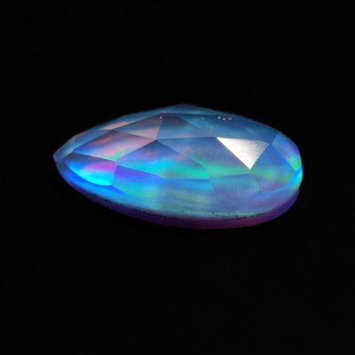 Rose Cut Aurora Opal Doublet