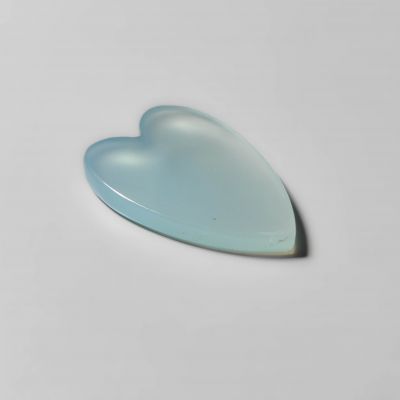 Aqua Chalcedony Heart Carving