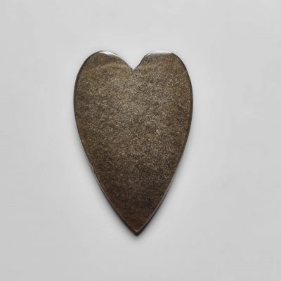 Silversheen Obsidian Heart Carving