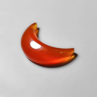 Carnelian Agate Crescent Moon Carving