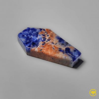 Sunset Sodalite Coffin Carving