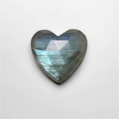 Rose Cut Labradorite Heart Carving