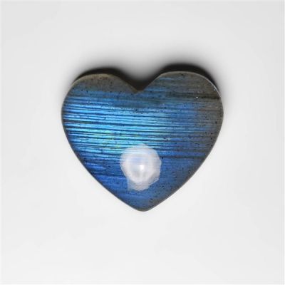 Blue Labradorite Heart Carving