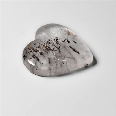 Cacoxenite in Quartz Heart Carving-N20251