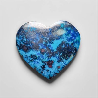 Shattuckite with Azurite Heart Carving-N20258