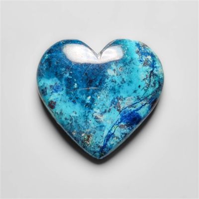 Shattuckite with Azurite Heart Carving-N20271