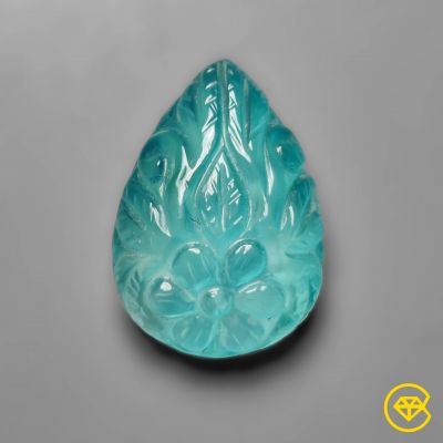 Peruvian Ice Amazonite Mughal Carving Doublet