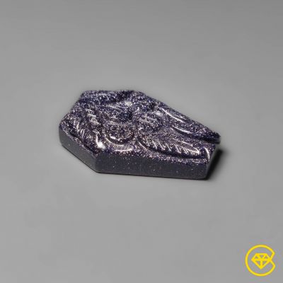 Blue Goldstone Mughal Carving Coffin