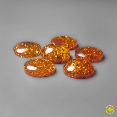 15 mm Baltic Amber Calibrated Cabochon Lot