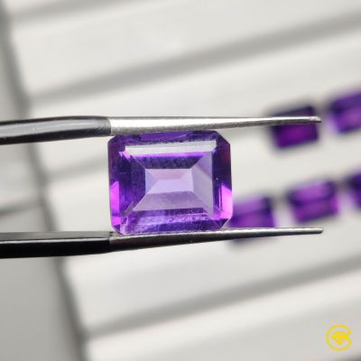 10X9 mm Faceted Brazillian Amethyst Calibrated Lot