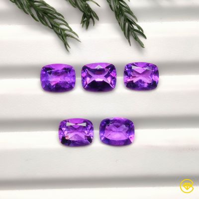 10X8M mm Faceted Brazillian Amethyst Calibrated Lot