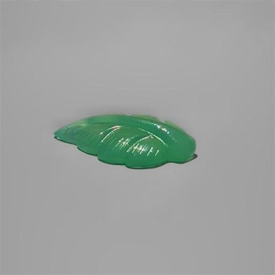 gemmy-chrysoprase-leaf-carving-n2438