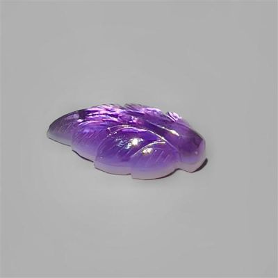 Amethyst & Mother Of Pearl Doublet Leaf Carving