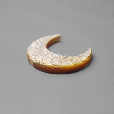 Mother Of Pearl Mughal Carving Crescent