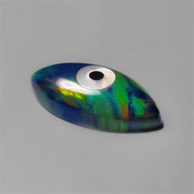 Aurora Opal With MOP Inlay Evil Eye Carving