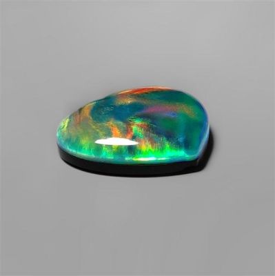 Aurora Opal With Crystal Doublet Heart Carving