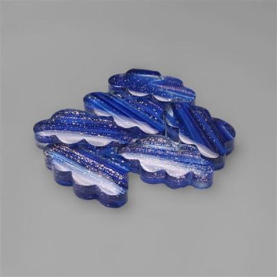 Dichroic Glass Cloud Carving Lot