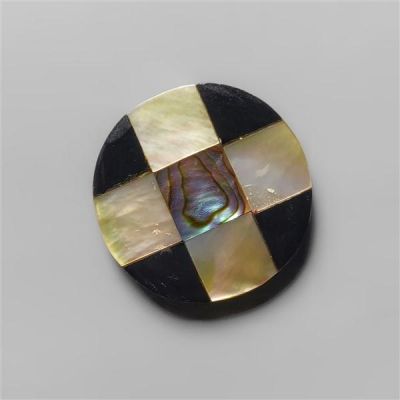 Mother Of Pearl, Black Onyx And Abalone Shell Inlay